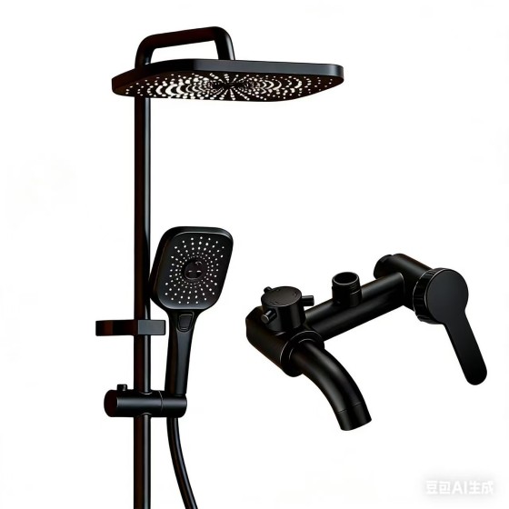 N146 anti rust and black shower set ,china